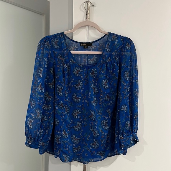 S, Dalia, Eyelet, Floral Blouse - Picture 1 of 4
